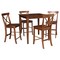 International Concepts 36 in. x 36 in. Counter Height Dining Table w/4 X-Back Stools, 24 in. Seat Height-5 Pc. Dining Set K581-3636-S6132-4 - alternate 3